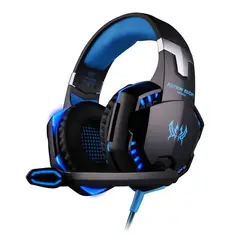 KOTION - Audifonos Diadema Gamer Iluminacion Each G2000 Azul