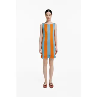 MAGLIONE - Mini Vestido Verano Cuello Redondo Sin Mangas