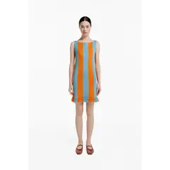 MAGLIONE - Mini Vestido Verano Cuello Redondo Sin Mangas