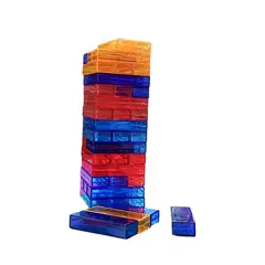 GENERICO - Jenga Multicolor Plastico Transparente