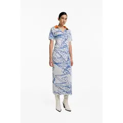 MAGLIONE - Vestido Flor De Paramo Cuello Polo con mangas