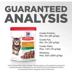 HILLS - Alimento Hiils Pouche Kitten Tender Chicken 79g