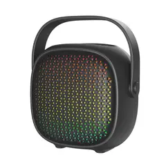 GENER - Parlante Portátil GTS-1942 con USB Luces LED FM y Batería Recargable
