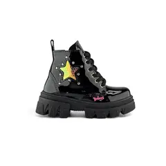 TITINOS - Botin Cordon Charol Niña Negro