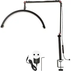 GENERICO - Lámpara Media Luna LED Profesional Luz de Pinza 360° para Estética Spa