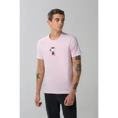 KOAJ - Camiseta cuello redondo unicolor con arte de Snoopy Hombre