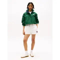 TOMMY HILFIGER - Rompe verde viento de regata cropped Hilfiger Sailing