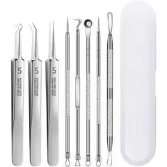 YAMAKI - Extractor Removedor Espinillas Puntos Negros Acne Acero Inox