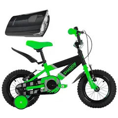GW - Bicicleta Niño Niña Rin 12 Con Accesorios Ruedas Auxiliar