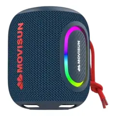 MOVISUN - Parlante Bluetooth Cannon Super Bajo Extra Ipx5 Azul