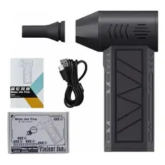 GENERICO - Mini Ventilador Turbo Portatil Recargable Soplador Multiusos