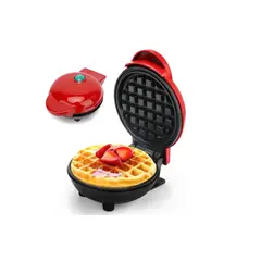 SKY - Mini Wafflera Eléctrica Con Doble Planchas Antiadherentes