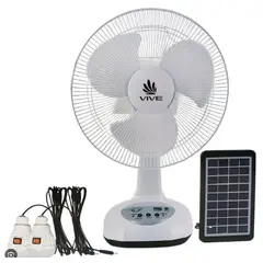 GENERICO - Ventilador Recargable de Alta Eficiencia 12 Pulgadas