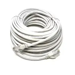 GENERICO - Cable Utp De Red Lan Cat 6 20 Metros - Gran Calidad - Blanco