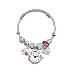 DAYOSHOP - Reloj pulsera acero inoxidable rosado - con estuche