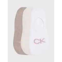 CALVIN KLEIN - Pack multicolor de 3 medias tipo liner