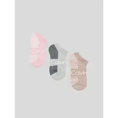 CALVIN KLEIN - Pack multicolor de 3 medias cushion invisibles