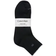CALVIN KLEIN - Pack negro de 3 medias cushion