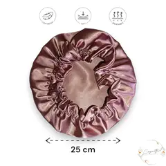GENERICO - Gorro De Satín Licrado Antifrizz Color Oro Rosa