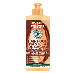 GARNIER - Crema para Peinar Fructis Hair Food Manteca de Cacao 300mL