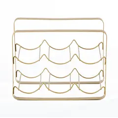 REJIPLAS - Porta vino onix pintado dorado