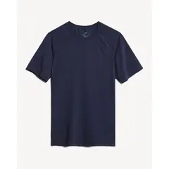 SEVEN SEVEN - Camiseta Deportiva Texturizada Para Hombre Azul