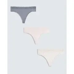 SEVEN SEVEN - Panty Para Mujer Tanga Color Gris Marca #28800114