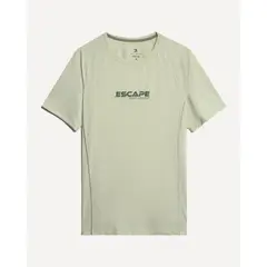 SEVEN SEVEN - Camiseta Deportiva Estampada Para Hombre Verde