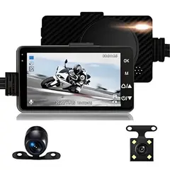 GENERICO - Camara Doble DVR Moto Resistente Al Agua