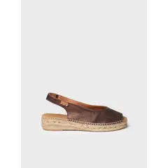 TONI PONS - Alpargata peep toe de mujer en piel brillante ERICA-AS