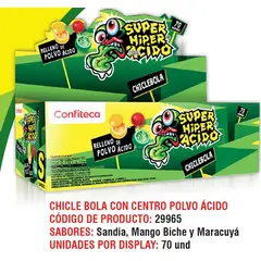 NACIONAL - Super Hiper Acido Chiclebola x70 unidades surtido