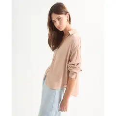 SEVEN SEVEN - Blusa Para Mujer Manga Larga Color Taupe Marca #28124003