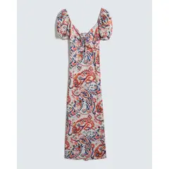 SEVEN SEVEN - Vestido Maxi Estampado Paisley Para Mujer Terracota