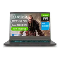 MSI - Portatil Gamer Thin 15 Intel Core i5-13420H RAM 16GB SSD 512GB RTX 4060 8GB