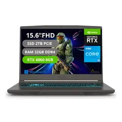 MSI - Portatil Gamer Thin 15 Intel Core i5-13420H RAM 32GB SSD 2TB RTX 4060 8GB