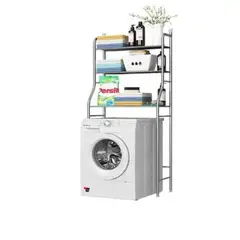SKY - Organizador Estante De Lavadora Baño Metalico Rack 3 Niveles