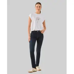 ESPRIT - Jean para Mujer Clásico Tono Oscuro