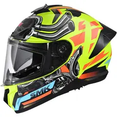 GENERICO - CASCO SMK TYPHOON CERTIFICADO ECE2206 DOBLE VISOR MATE