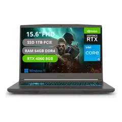 MSI - Portatil Gamer Thin 15 Intel Core i5-13420H RAM 64GB SSD 1TB RTX 4060 8GB