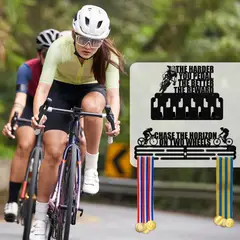 SOH DESIGN - Set x2 percheros para medallas y accesorios cycling women pintado negro