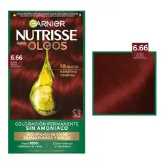 GARNIER - Nutrisse Óleos en el tono 6.66 Rubio Rojizo Profundo