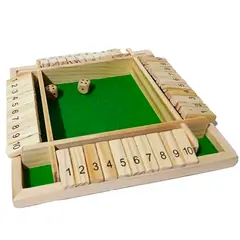 GENERICO - Juego De Mesa Madera Con Dados Juego Didáctico Estrategia