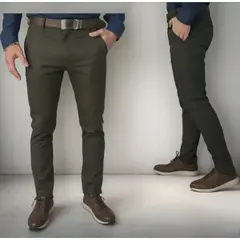 ABC - Pantalon dril licrado para hombre clasico colores