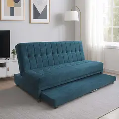GENERICO - SOFA CAMA TARIMA GREGOR TELA ANTIFLUIDO PETROLEO