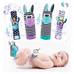 MUNDO BEBE - Sonajeros Bebés Manos Y Pies Medias Y Manillas Estimulación