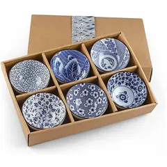 TIGRES DEL ASIA - SET 6 BOWLS CERAMICA KYOTO 8 OZ