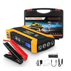 GENERICO - Kit Arrancador Baterias Carro Moto con Compresor y powerbank