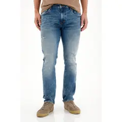 TENNIS - Jean Nudy con desgastes localizados azul para hombre