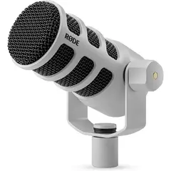 RODE - Podmic USB Micrófono Blanco para Podcast Condensador Cardioide XLR