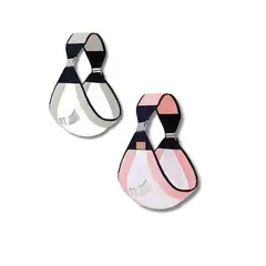 GENERICO - Canguro Porta Bebé Tipo Bandolera Color gris y rosa
